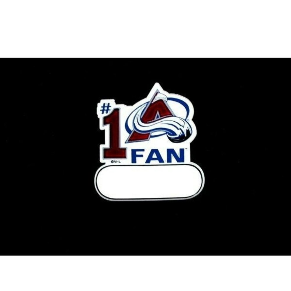 COLORADO AVALANCHE #1 FAN MAGNET #1 'A' FAN SIZE 3 BY 3 NEW NHL